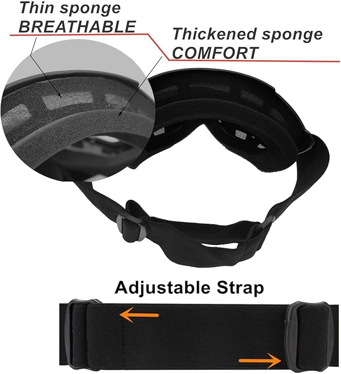 Transparent Glass Bike Riding Goggles Mask