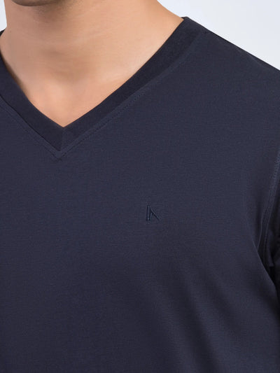 Regular Fit Basic V-Neck Tee
