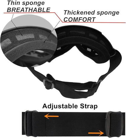 Transparent Glass Bike Riding Goggles Mask