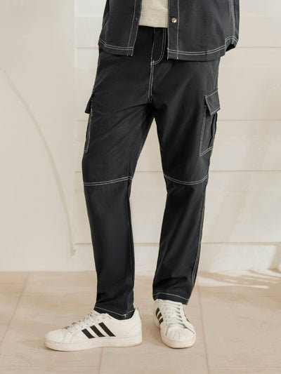 Contrast Stitch Co-ord Set Trousers