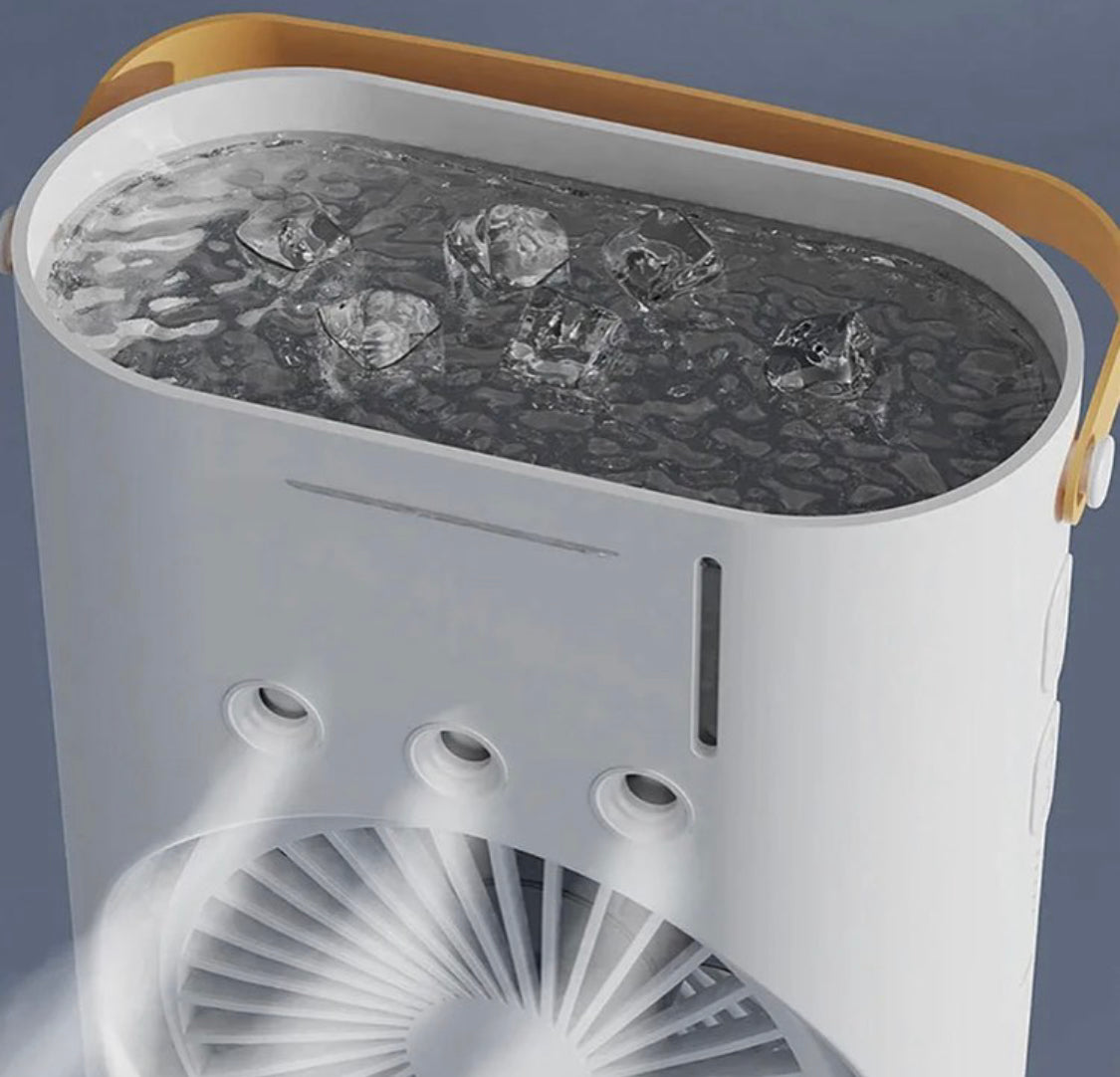 Rechargeable Automatic Rotating Dual Double Spray Mist Fan