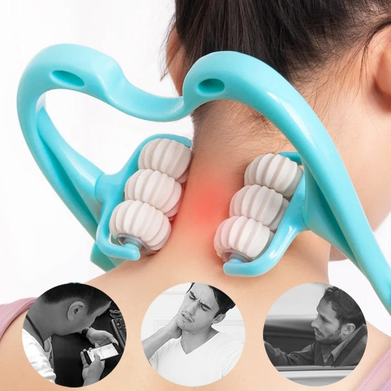 Neck Massage Roller, Deep Massager For Neck, Back, Shoulders.