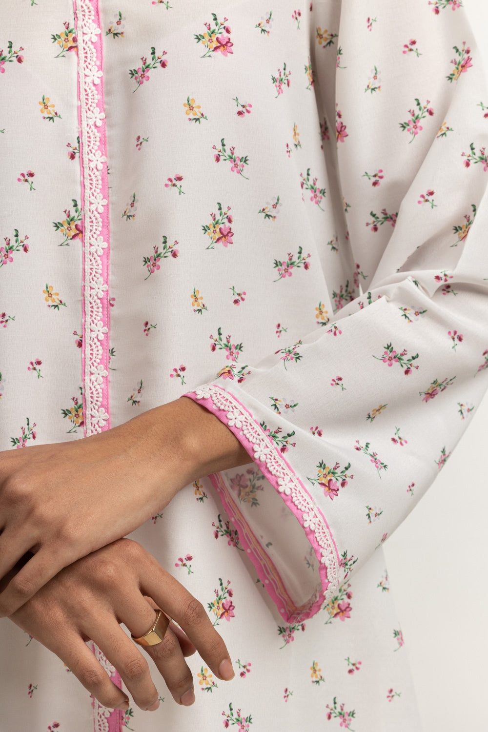 Poly Cambric Printed Shirt