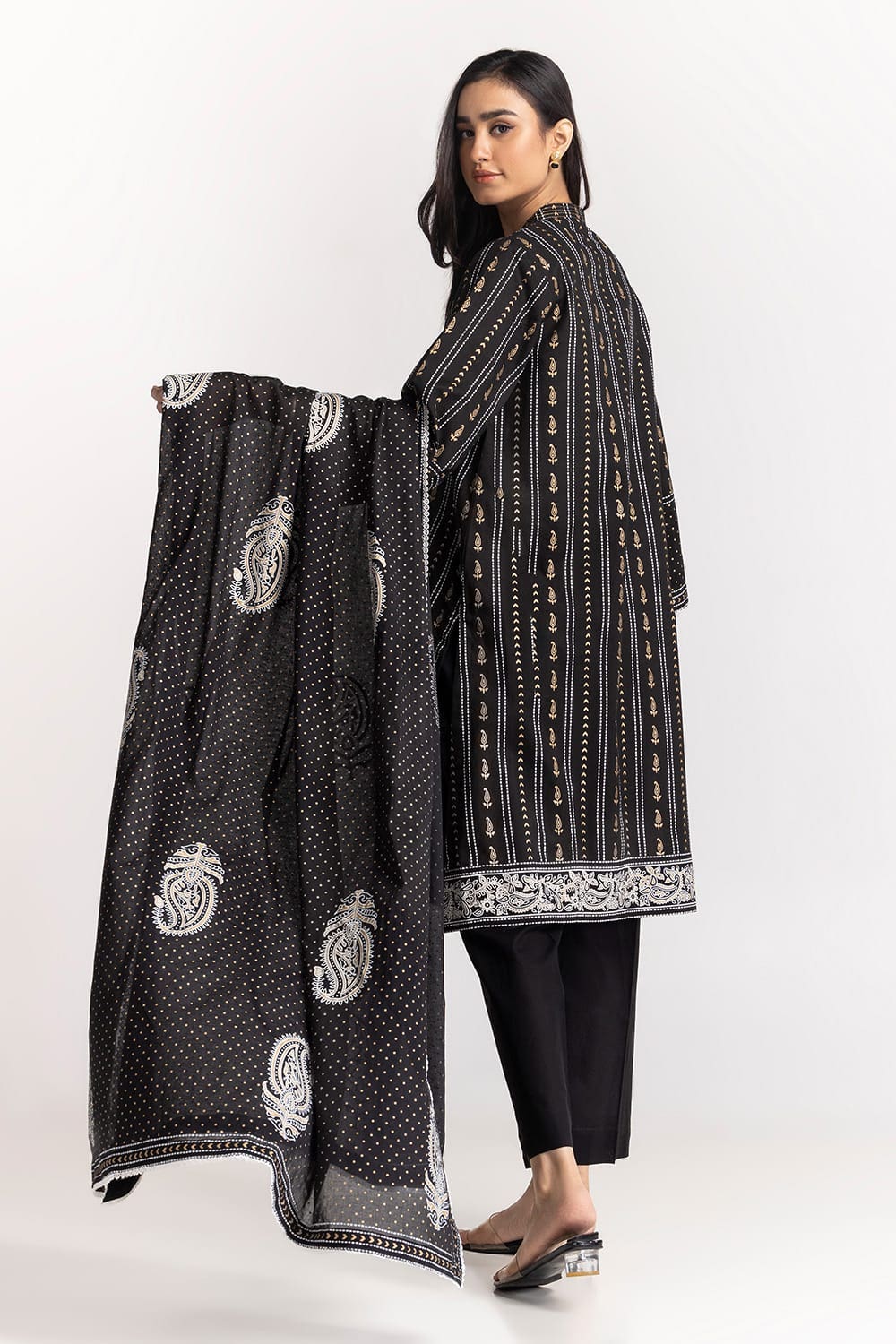 Lawn Gold Printed Shirt